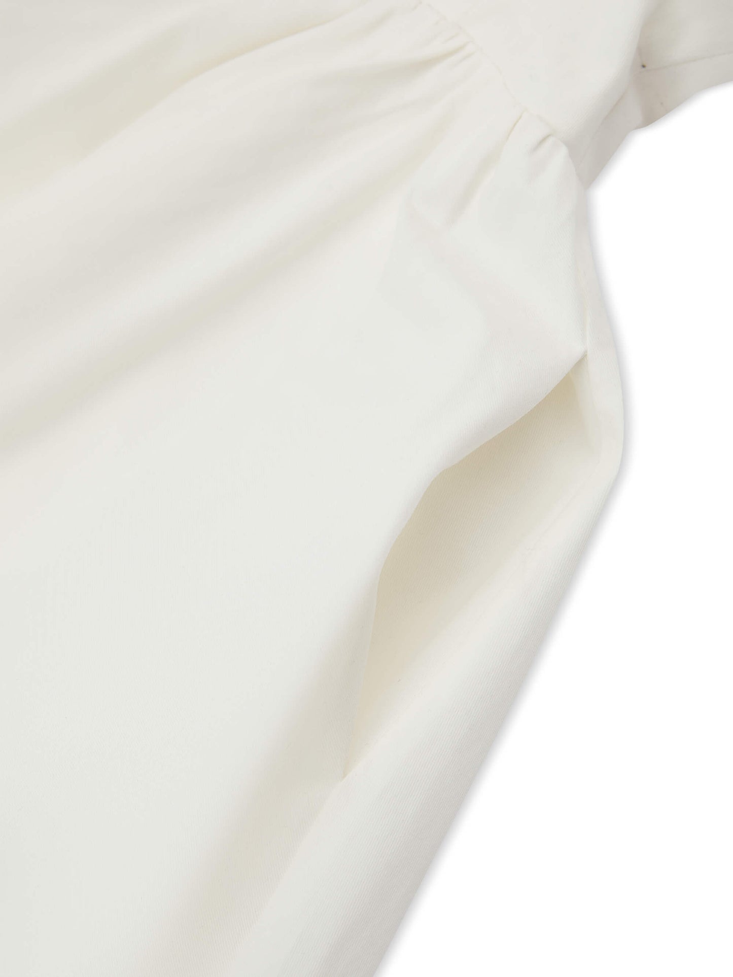 'CHLOE' CORSETED SQUARE NECK MIDI DRESS WHITE