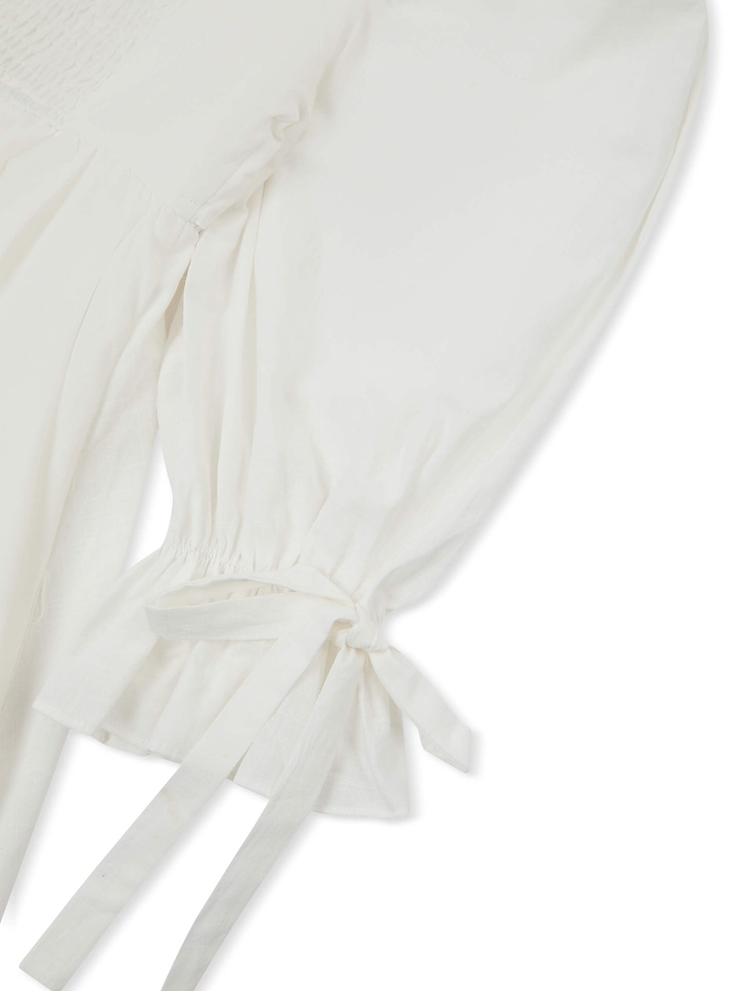 'ALTHEA' SQUARE NECK BUTTON UP BABYDOLL MINI DRESS WHITE