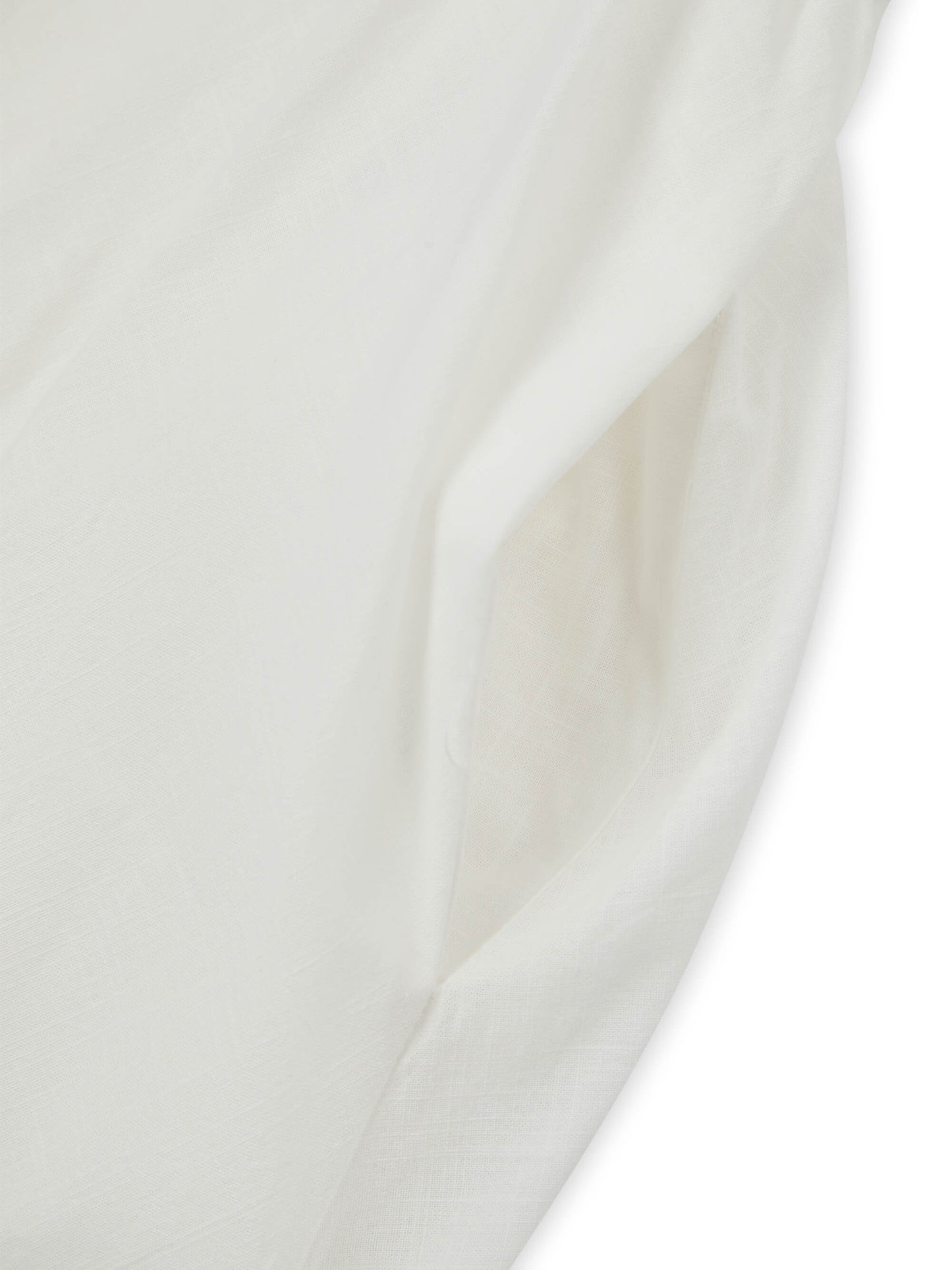 'ALTHEA' SQUARE NECK BUTTON UP BABYDOLL MINI DRESS WHITE