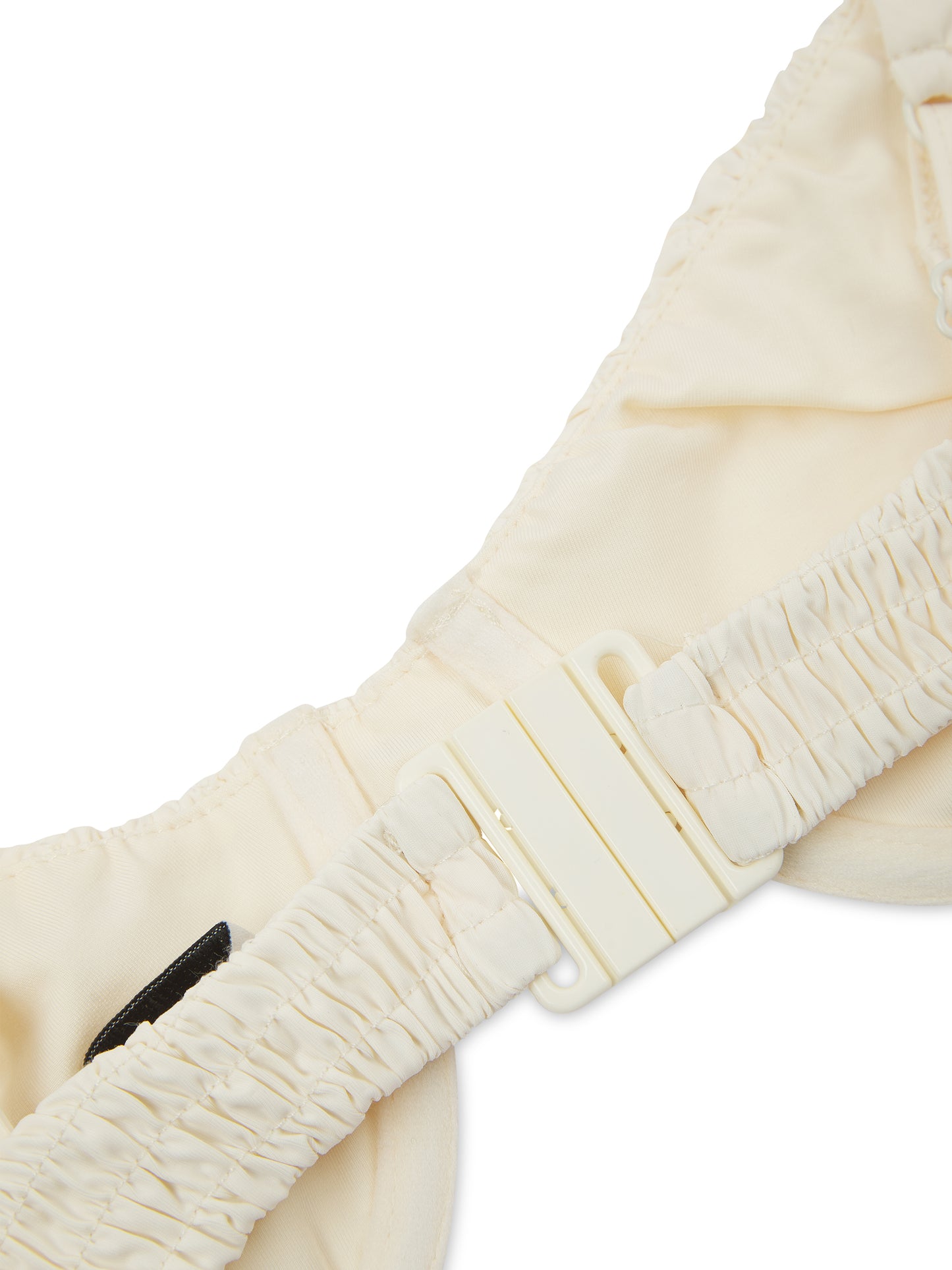 'STELLA' SHIRRED UNDERWIRED BIKINI TOP CREAM