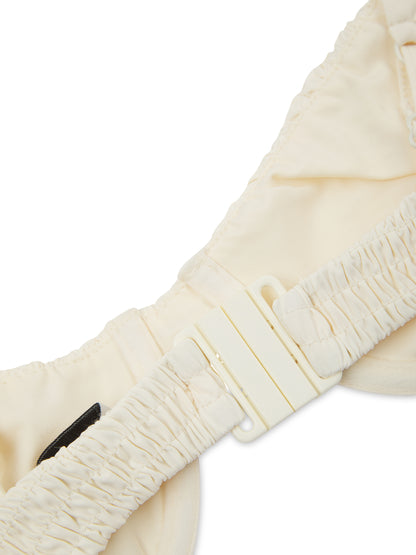 'STELLA' SHIRRED UNDERWIRED BIKINI TOP CREAM