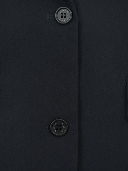 'BEAU' OVERSIZED SINGLE BREAST BLAZER NAVY