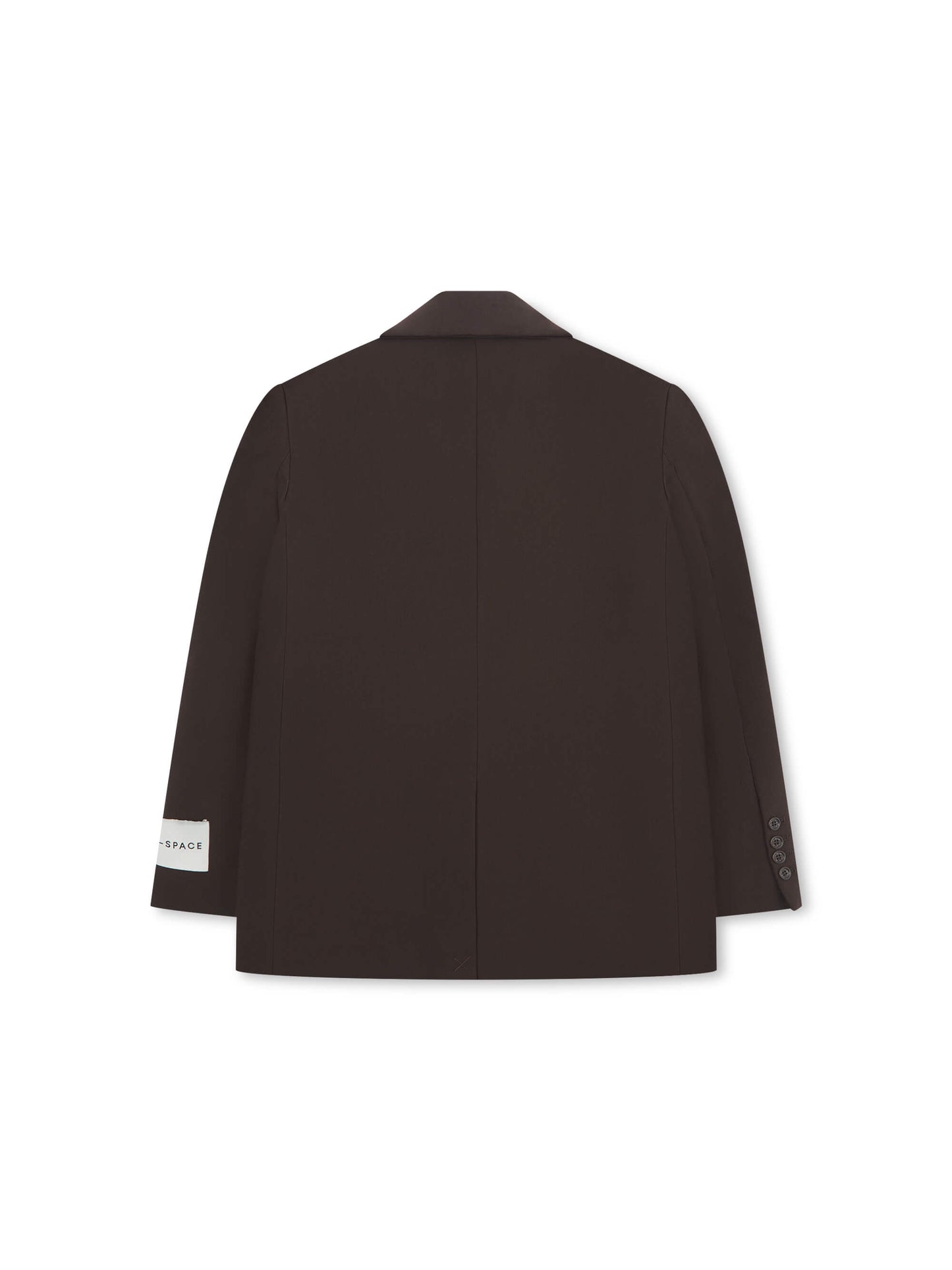 'BEAU' OVERSIZED SINGLE BREAST BLAZER BROWN
