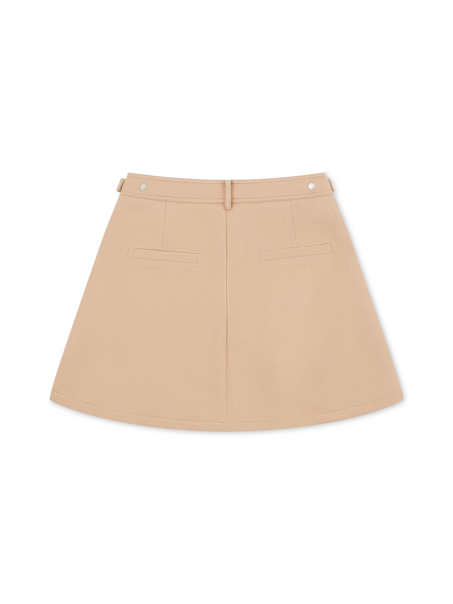 SCULPTED UTILTY MINI SKIRT CAMEL