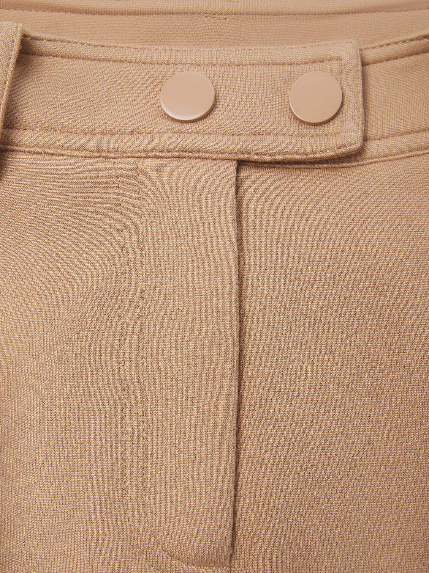 SCULPTED UTILTY MINI SKIRT CAMEL
