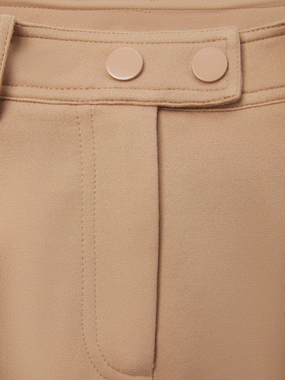 SCULPTED UTILTY MINI SKIRT CAMEL