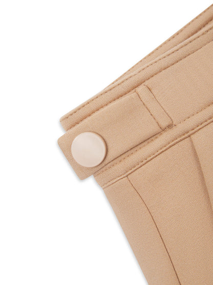 SCULPTED UTILTY MINI SKIRT CAMEL