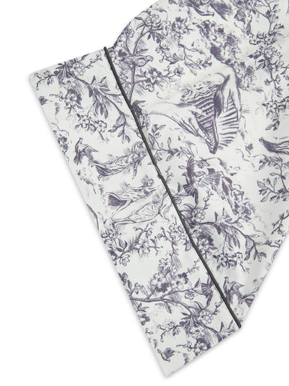 L.A-S SIGNATURE TOILE ROBE WHITE MULTI