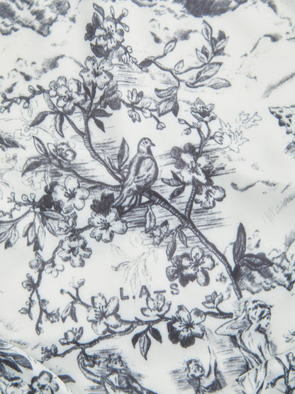 SELENE' HIGH WAIST DEEP WAISTBAND BIKINI BRIEF TOILE WHITE MULTI