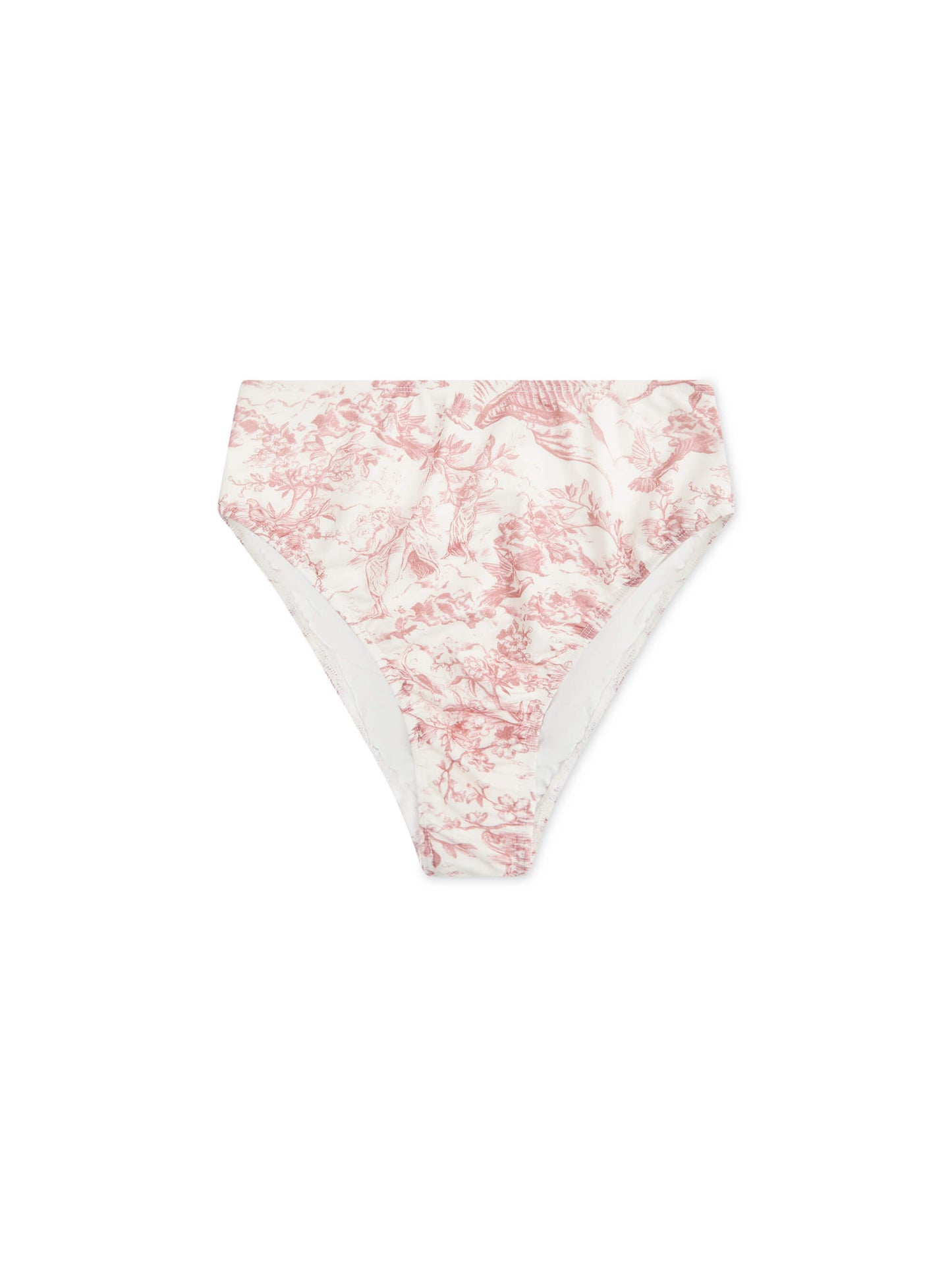 SELENE' HIGH WAIST DEEP WAISTBAND BIKINI BRIEF TOILE ROSE