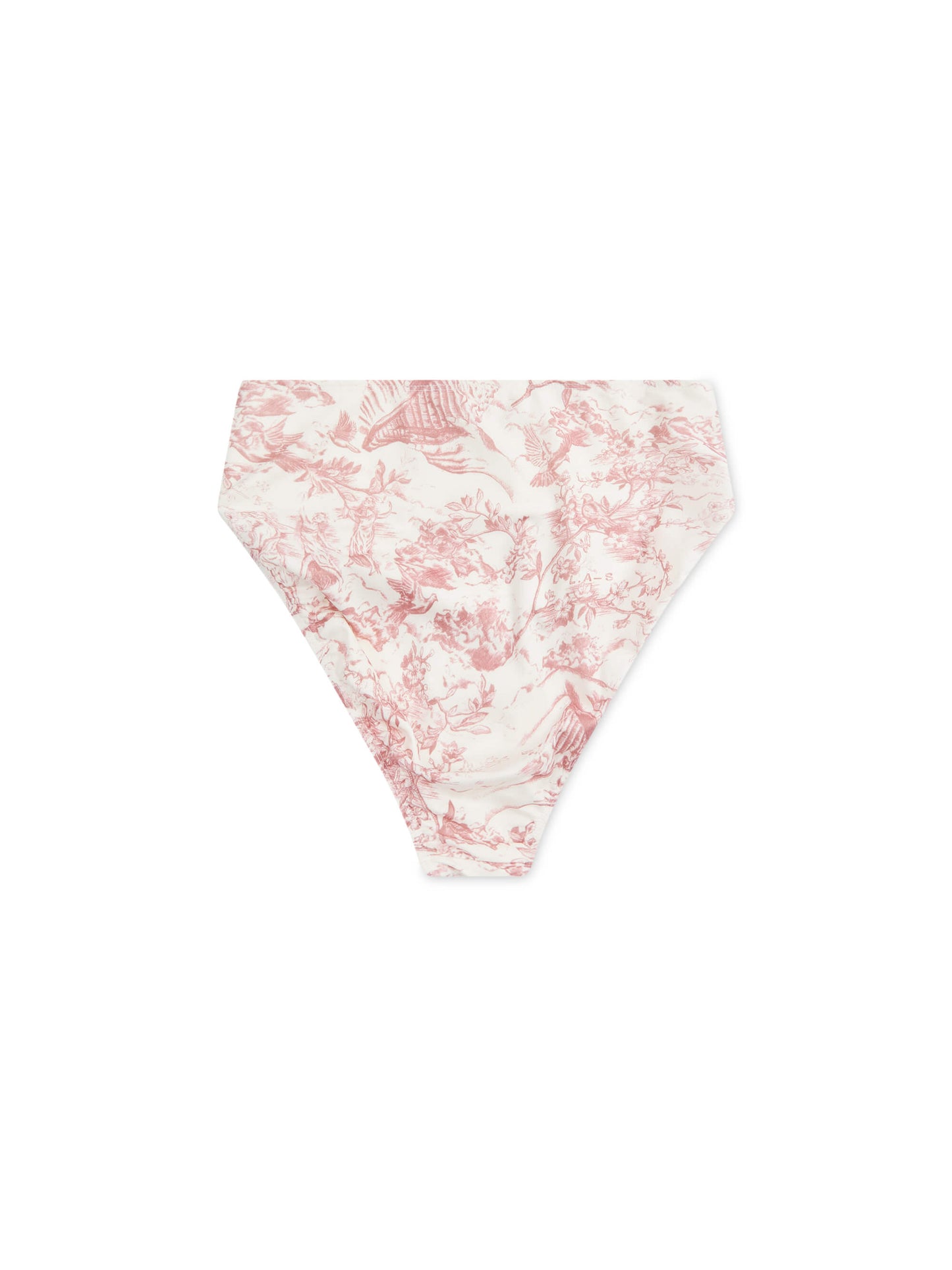 SELENE' HIGH WAIST DEEP WAISTBAND BIKINI BRIEF TOILE ROSE