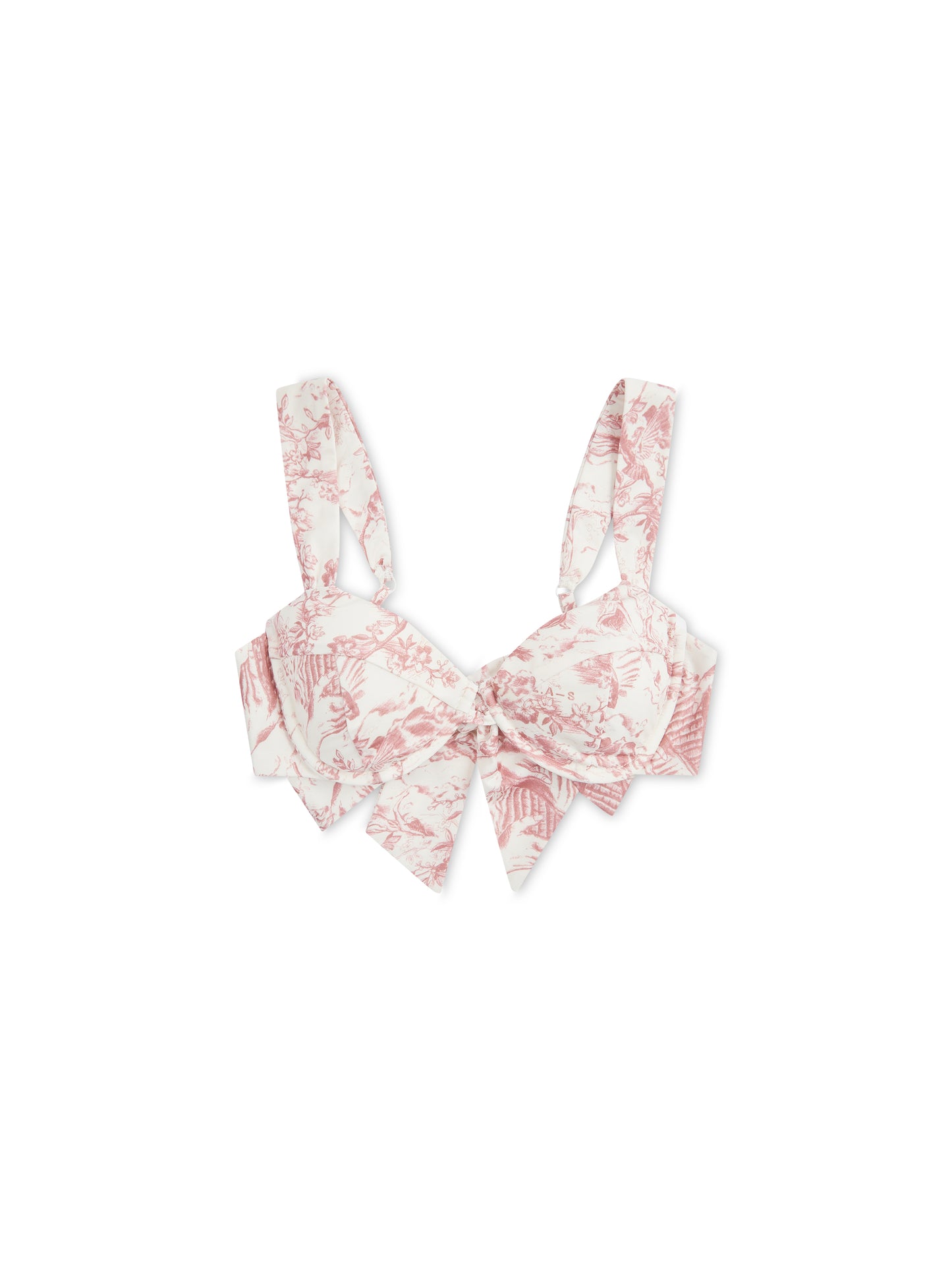 SELENE' UNDERWIRE SCULPT BIKINI TOP TOILE ROSE