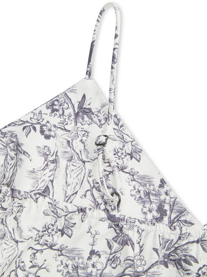 L.A-S SIGNATURE TOILE 6-PIECE CAMI SET GIFTSET WHITE MULTI