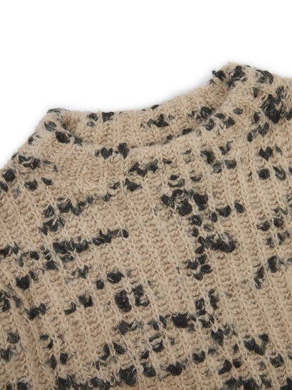 'BISOUS’ BALLOON SLEEVE WOOL BLEND JUMPER CAMEL