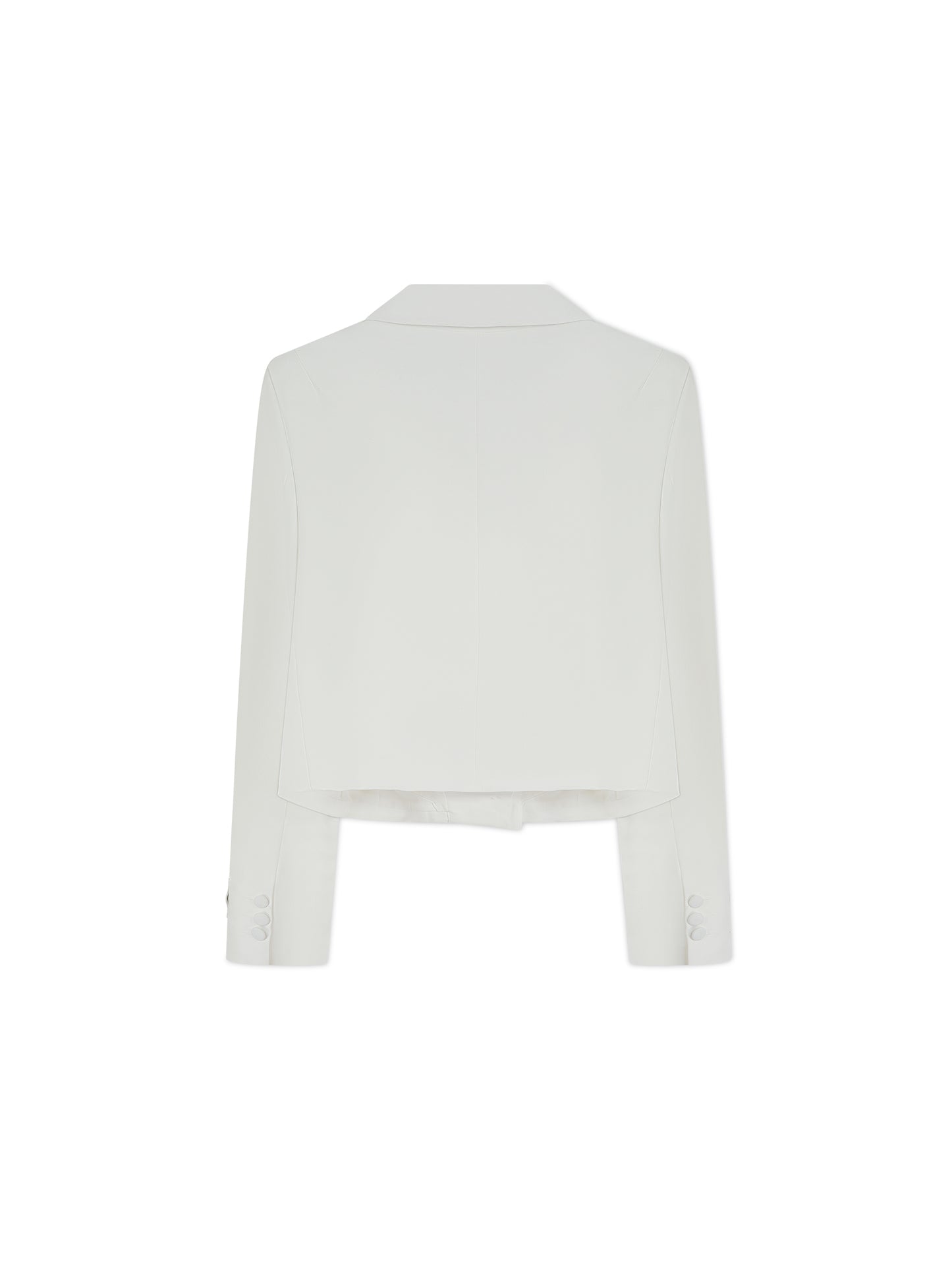 'HARLOW' CROPPED BLAZER WHITE