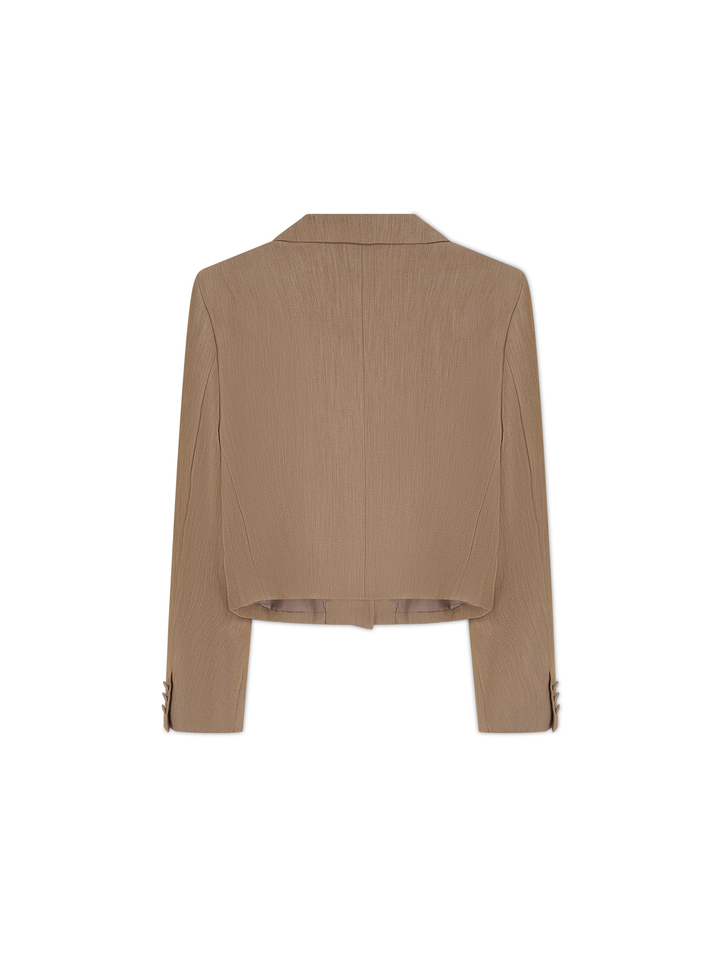 'HARLOW' CROPPED BLAZER CAMEL