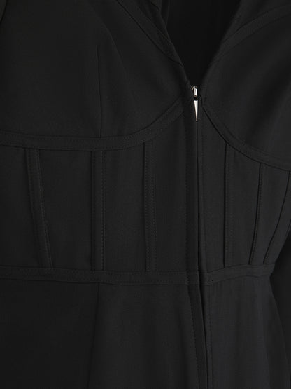 'BELLA' HOURGLASS CORSET BLAZER DRESS BLACK