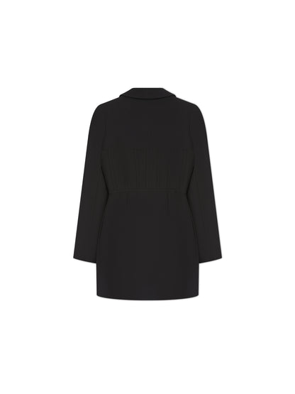 'BELLA' HOURGLASS CORSET BLAZER DRESS BLACK