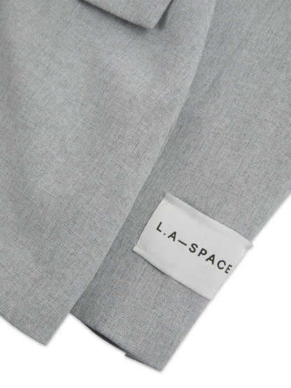 'ASTON' STRUCTURED HOURGLASS CINCHED WAIST BLAZER GREY