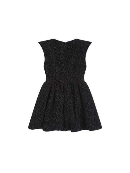 'COCO' CINCHED WAIST COCKTAIL MINI DRESS BLACK