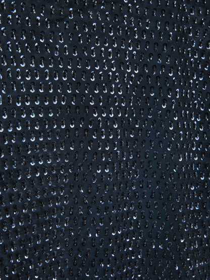 'JOY' SEQUIN EMBELLISHED A-LINE T-SHIRT DRESS NAVY