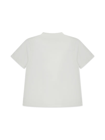 ‘L.A-S’ EMBROIDERED CLASSIC T-SHIRT WHITE