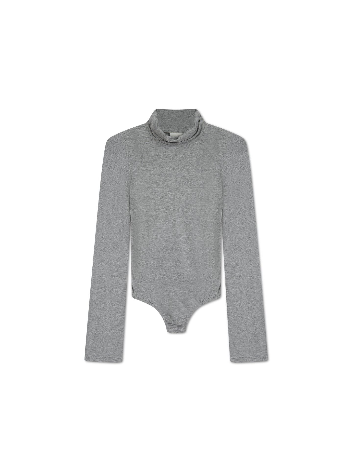 'RHODE' ROLL NECK BODYSUIT WITH FLARED SLEEVES GREY