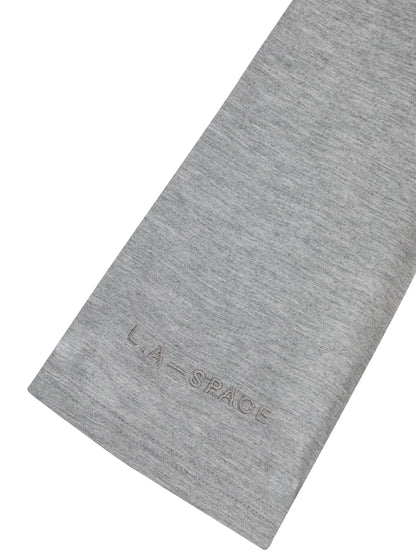 'RHODE' ROLL NECK BODYSUIT WITH FLARED SLEEVES GREY