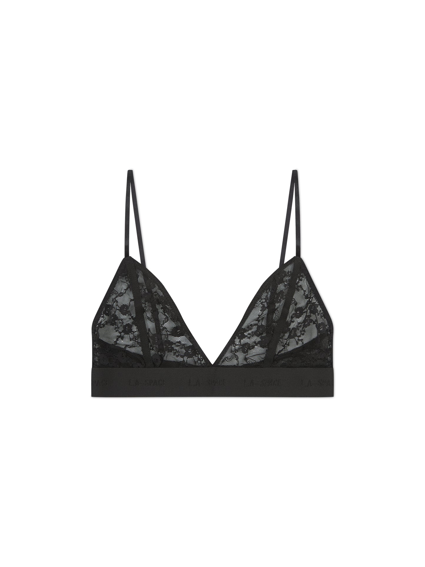 'MONROE' L.A-S LACE TRIANGLE BRALETTE BLACK