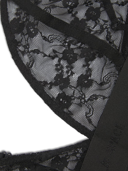 'MONROE' L.A-S LACE TRIANGLE BRALETTE BLACK