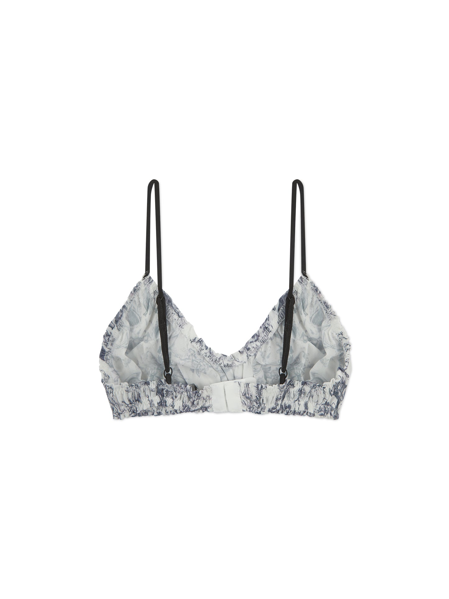 'NAOMI' SIGNATURE L.A-S PRINTED MESH BRALETTE WHITE