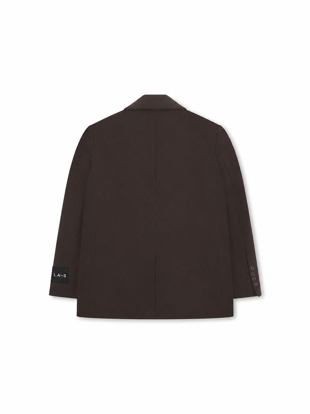 'BEAU' OVERSIZED SINGLE BREAST BLAZER BROWN