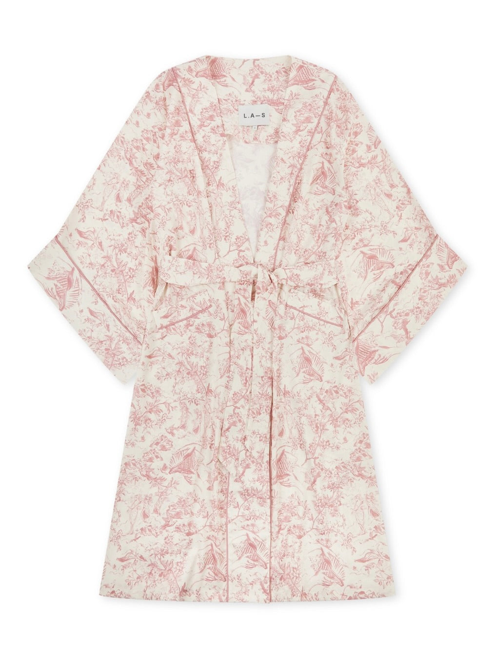 L.A-S SIGNATURE TOILE ROBE ROSE TOILE