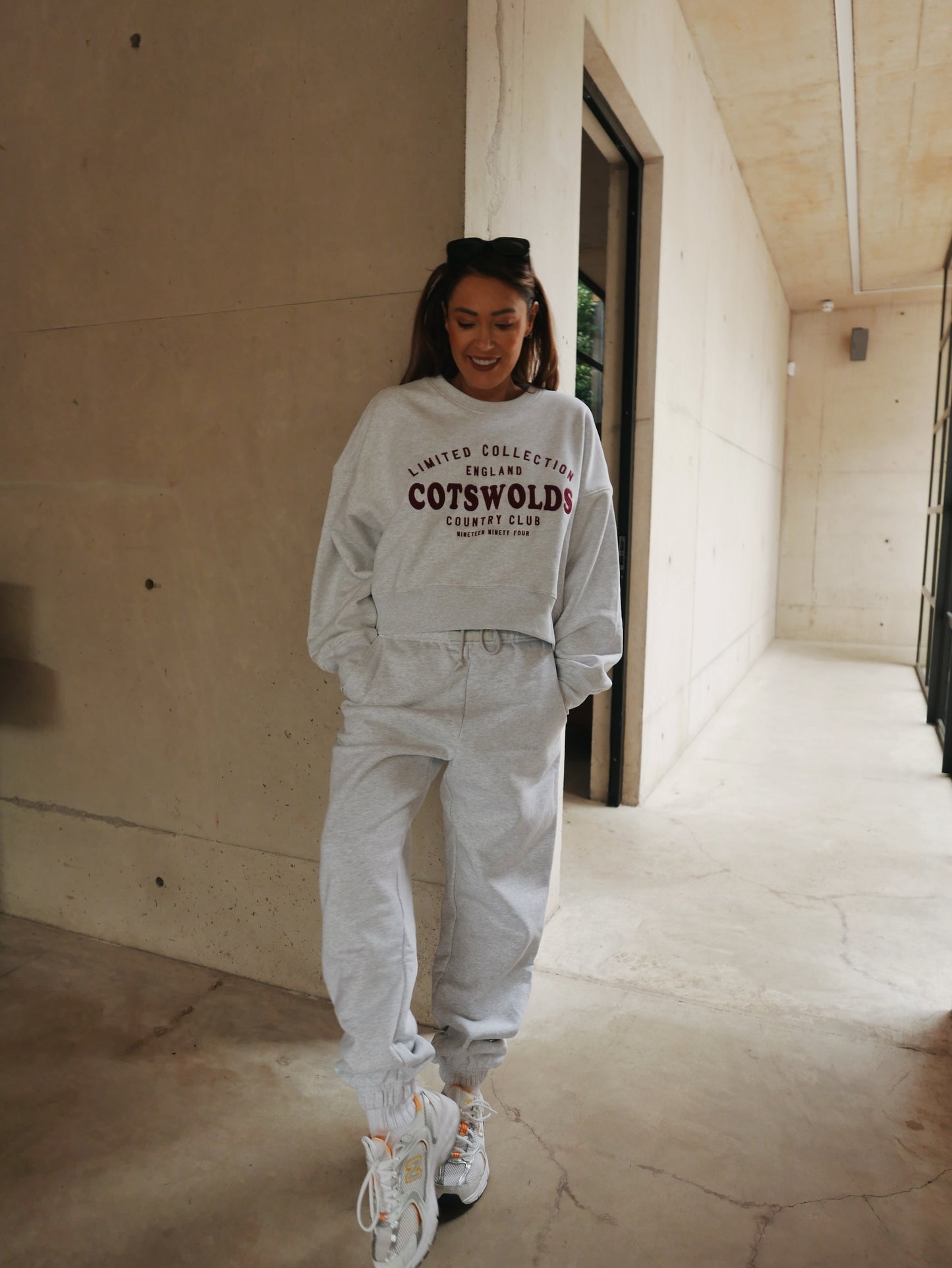 L.A-S RELAXED FIT JOGGERS IN LIGHT GREY MARL